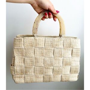 Vintage Italian Straw Bag